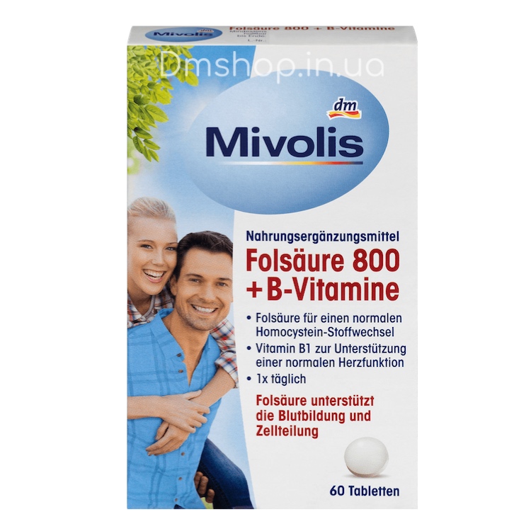 Mivolis folsaure 800 vitamin B